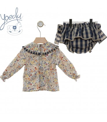 CONJUNTO NIÑA DOS PIEZAS FAMILIA CAMELA MARCA YOEDU