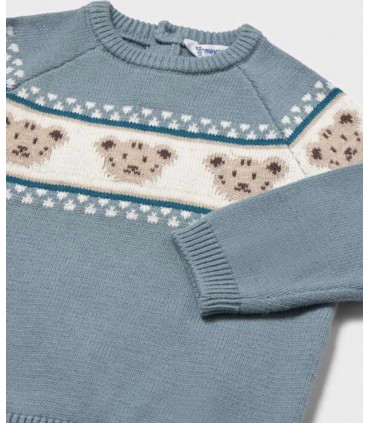 JERSEY BEBE JACQUARD OSITOS MARCA MAYORAL