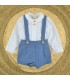 CONJUNTO BEBE CON TIRANTES TOPITOS MARCA BABY-FERR