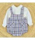 CONJUNTO PELELE BEBE CUADROS MARCA BABY-FERR