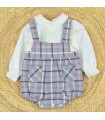 CONJUNTO PELELE BEBE CUADROS MARCA BABY-FERR