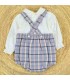 CONJUNTO PELELE BEBE CUADROS MARCA BABY-FERR