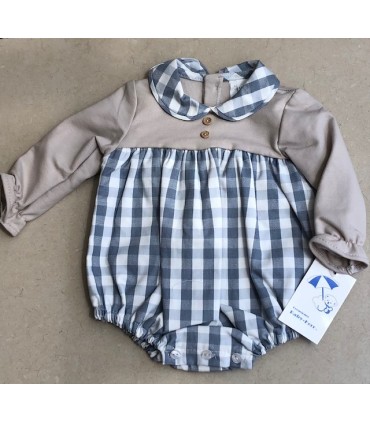 PELELE BEBE CUADROS MARCA BABY-FERR