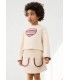 CONJUNTO FALDA Y SUDADERA CORAZON NIÑA