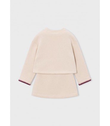 CONJUNTO FALDA Y SUDADERA CORAZON NIÑA