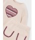CONJUNTO FALDA Y SUDADERA CORAZON NIÑA