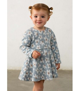 VESTIDO ESTAMPADO JACQUARD BEBE MARCA MAYORAL