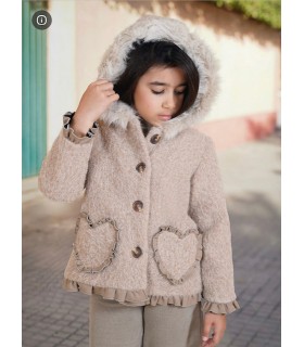 ABRIGO NIÑA EN BAGUILLA MARCA NEKENIA