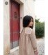 VESTIDO NIÑA MANGA LARGA CUELLO CUADRADO MARCA NEKENIA