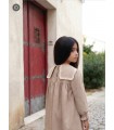 VESTIDO NIÑA MANGA LARGA CUELLO CUADRADO MARCA NEKENIA