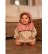 VESTIDO RAYAS BEBE TRES PIEZAS MARCA COCOTE