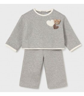 CONJUNTO PANTALONES Y JERSEY BORDADO BEBE MARCA MAYORAL