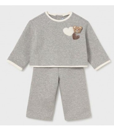 CONJUNTO PANTALONES Y JERSEY BORDADO BEBE MARCA MAYORAL