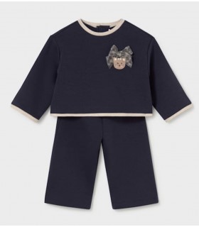 CONJUNTO PANTALONES Y JERSEY BORDADO BEBE MARCA MAYORAL