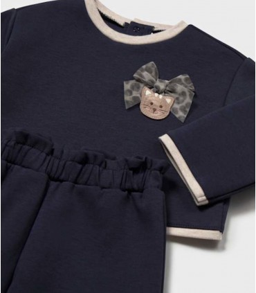 CONJUNTO PANTALONES Y JERSEY BORDADO BEBE MARCA MAYORAL