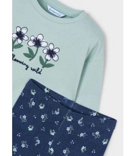 CONJUNTO LEGGING CAMISETA NIÑA MARCA MAYORAL