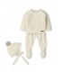 CONJUNTO TRES PIEZAS BEBE PUNTO MARCA MAC ILUSION
