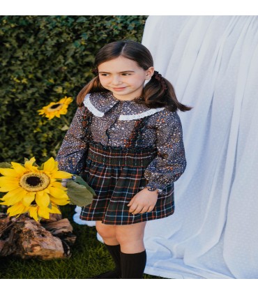 FALDA CUADROS NIÑA MARCA COCOTE