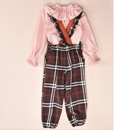 CONJUNTO NIÑA CUADROS DOS PIEZAS MARCA JOSE VARON