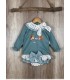 SUDADERA CON FELPA ARDILLA Y BRAGUITA VOLANTES MANZANA MARCA  PIO-PIO