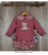 CONJUNTO SUDADERA ESTAMPADO OSO Y BRAGUITA VICHY  MARCA PIO PIO