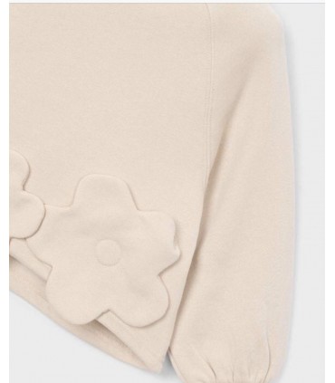 SUDADERA NIÑA APLIQUE FLOR MARCA MAYORAL
