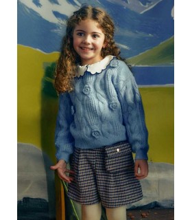FALDA PANTALON CUADROS NIÑA MARCA MAYORAL