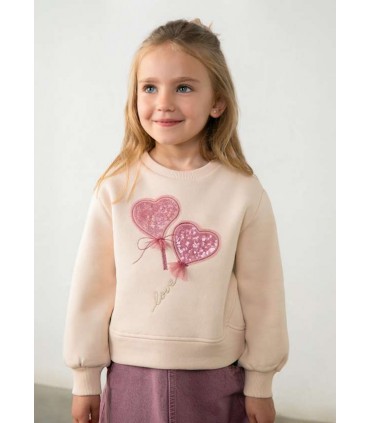 SUDADERA APLIQUES NIÑA MARCA MAYORAL