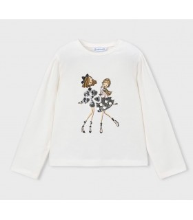 CAMISETA NIÑA MANGA LARGA MAYORAL