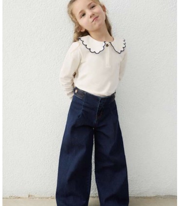 PANTALON VAQUERO WIDE LEG NIÑA MARCA MAYORAL