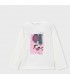 CAMISETA NIÑA MANGA LARGA SERIGRAFIA DELANTERA MARCA MAYORAL