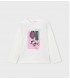 CAMISETA NIÑA MANGA LARGA SERIGRAFIA DELANTERA MARCA MAYORAL
