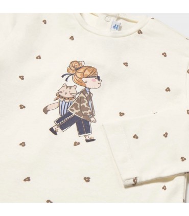 CAMISETA BEBÉ NIÑA ESTAMPADA MARCA MAYORAL