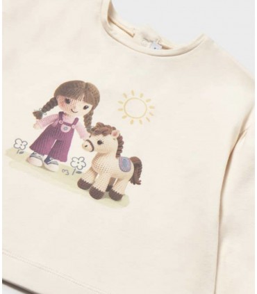 CAMISETA MUÑECA BEBE MARCA MAYORAL
