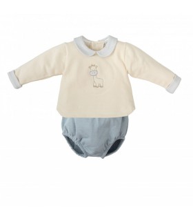 CONJUNTO BEBE ALGODON DOS PIEZAS BABIDU