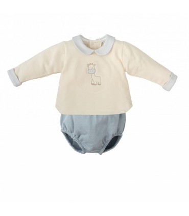 CONJUNTO BEBE ALGODON DOS PIEZAS BABIDU