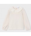 BLUSA CON CUELLO VOLANTES NIÑA MARCA MAYORAL