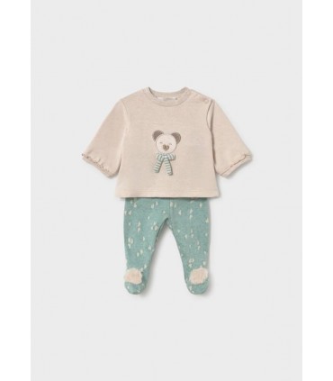 CONJUNTO POLAINA Y SUDADERA RECIÉN NACIDA MARCA MAYORAL