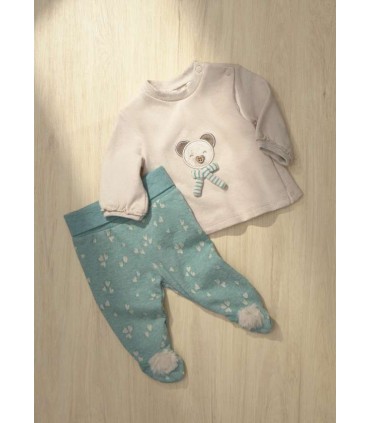 CONJUNTO POLAINA Y SUDADERA RECIÉN NACIDA MARCA MAYORAL