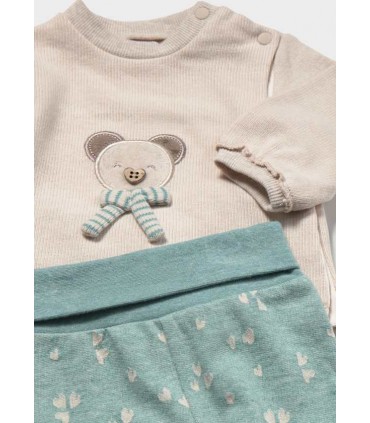 CONJUNTO POLAINA Y SUDADERA RECIÉN NACIDA MARCA MAYORAL