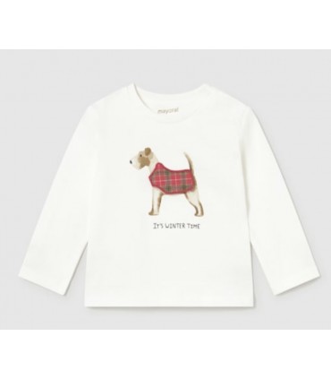 CAMISETA PERRITO BEBE MARCA MAYORAL