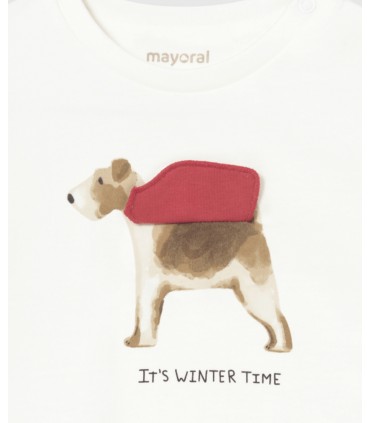 CAMISETA PERRITO BEBE MARCA MAYORAL