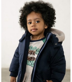 CHAQUETON BEBE CON CAPUCHA DESMONTABLE MARCA MAYORAL