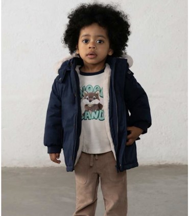 CHAQUETON BEBE CON CAPUCHA DESMONTABLE MARCA MAYORAL