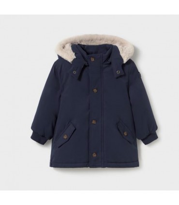 CHAQUETON BEBE CON CAPUCHA DESMONTABLE MARCA MAYORAL