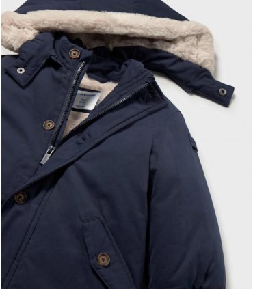 CHAQUETON BEBE CON CAPUCHA DESMONTABLE MARCA MAYORAL