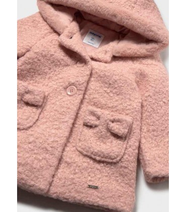ABRIGO RIZO CON CAPUCHA BEBE MARCA MAYORAL