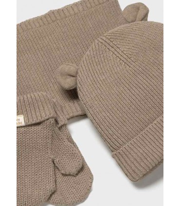 CONJUNTO 3 PIEZAS BUFANDA CERRADA BEBE MARCA MAYORAL