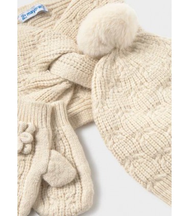 CONJUNTO 3 PIEZAS BUFANDA CERRADA BEBE MARCA MAYORAL