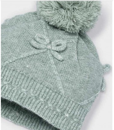 CONJUNTO GORRO Y BUFANDA  CUELLO LAZOS NIÑA MARCA MAYORAL